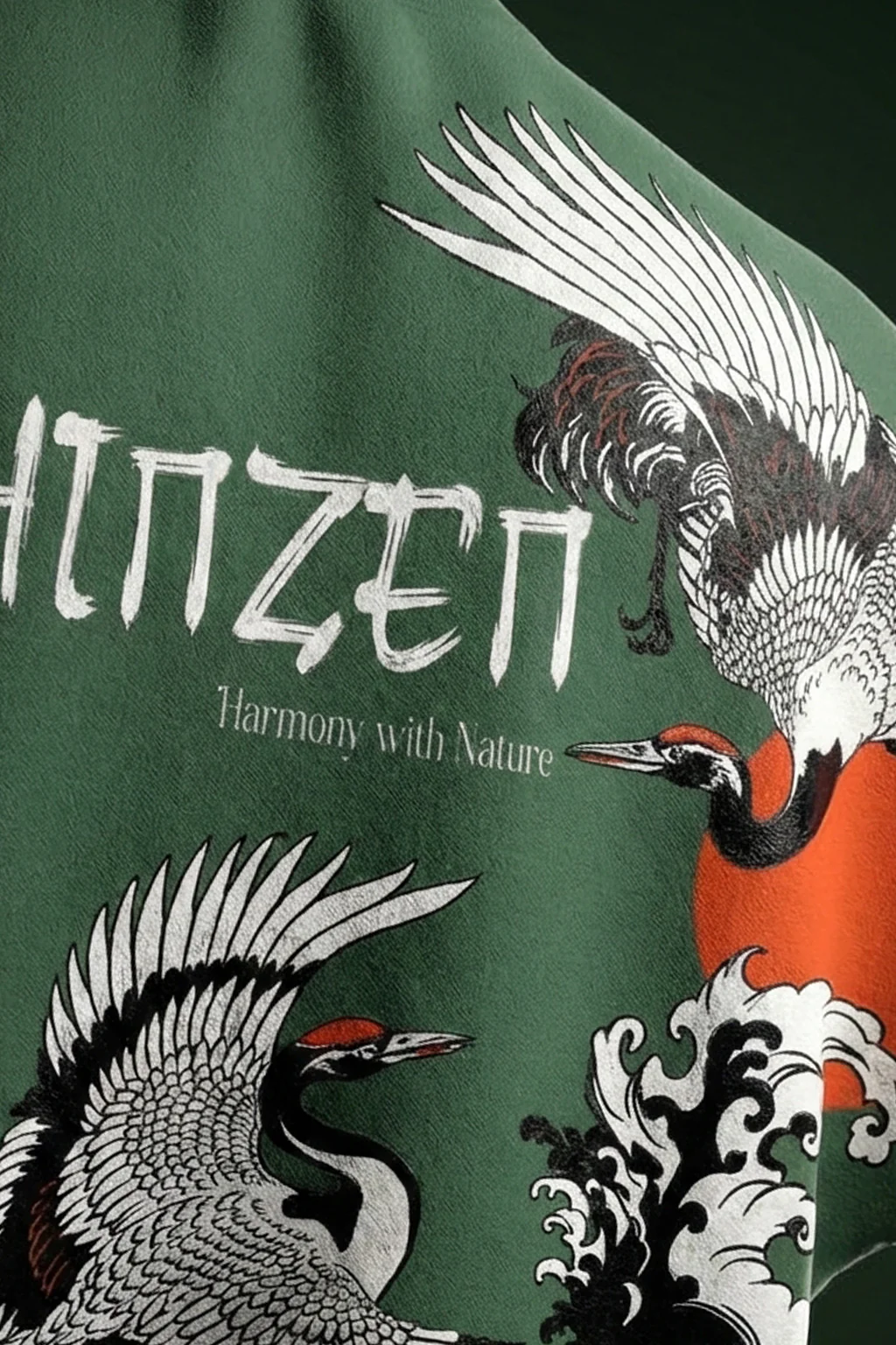 Shinzen Olive Back Printed Exclusive T-shirt Supreme Edition - Image 6