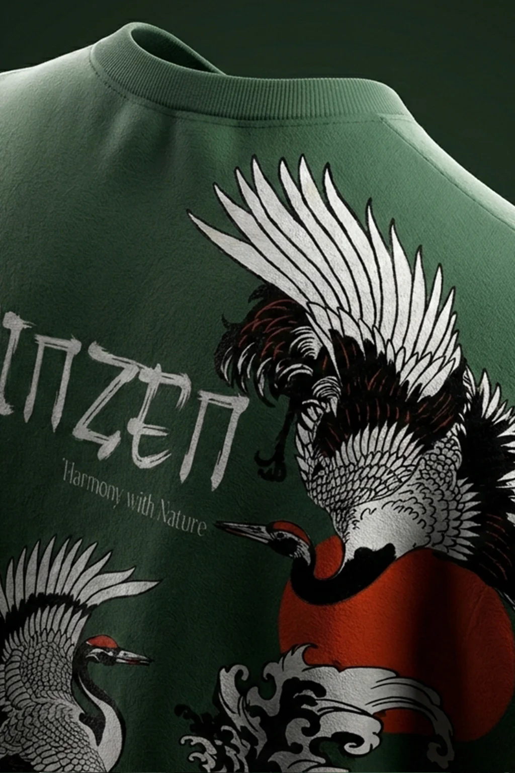 Shinzen Olive Back Printed Exclusive T-shirt Supreme Edition - Image 8