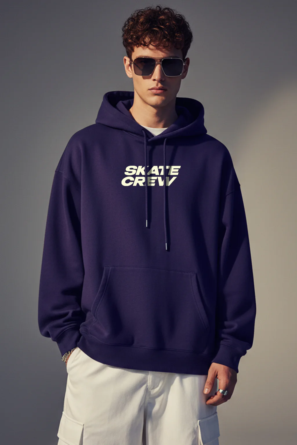 Skate Crew Future Dusk Oversized Printed Hoodie - Image 3