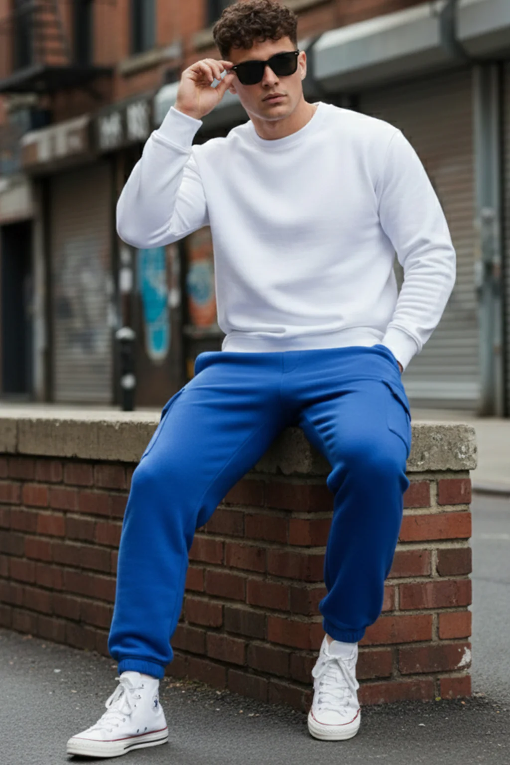 Skydiver Solid Baggy Fit Cargo Joggers - Image 4