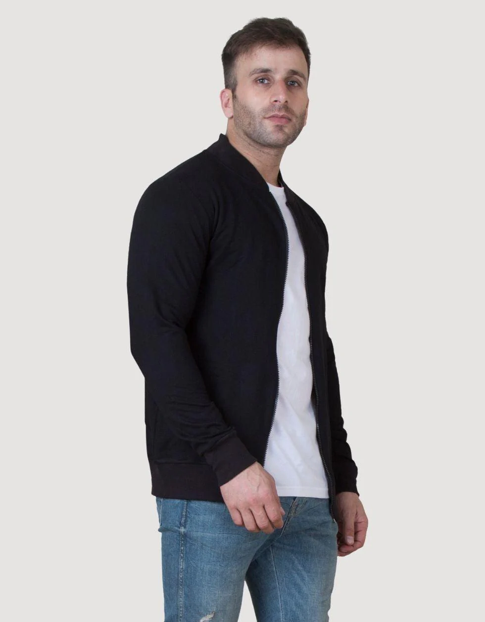 Black Bomber Jacket - Image 4