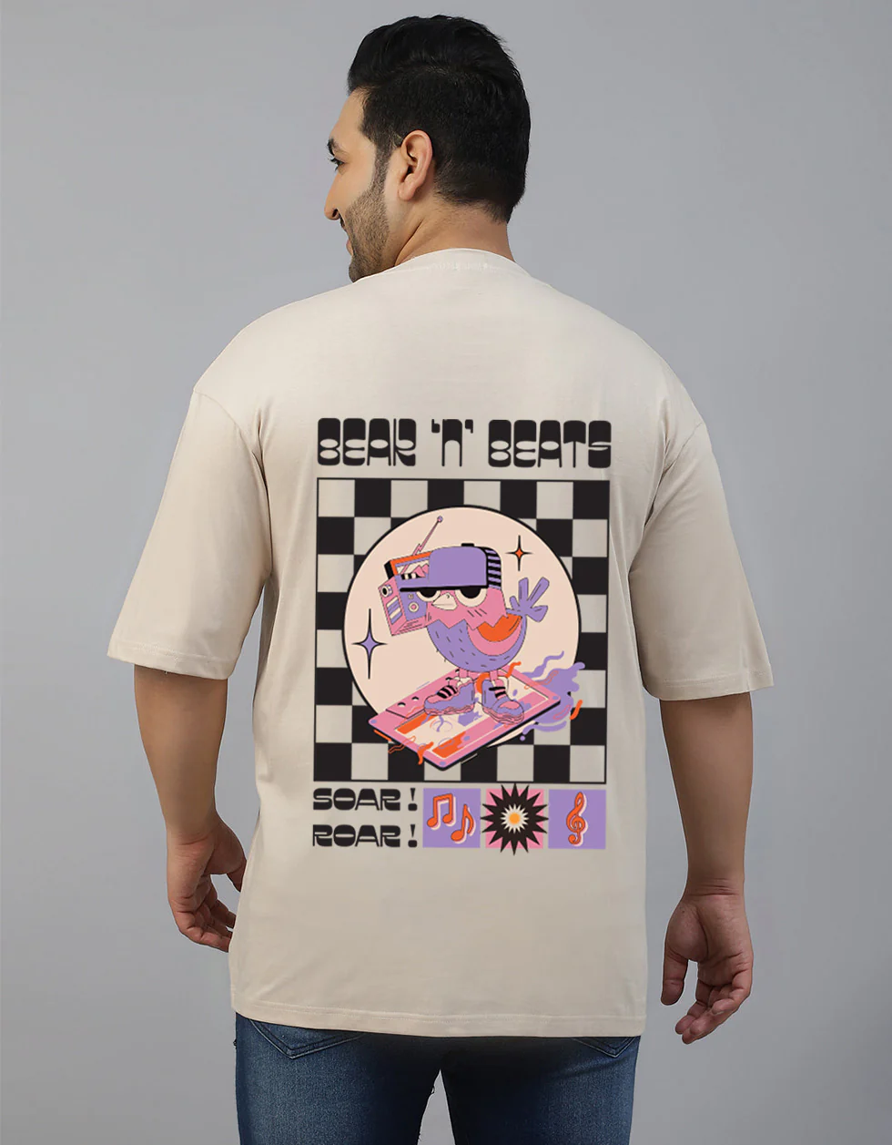 Sour Roar Graphic Printed Plus Size T-shirt - Image 2