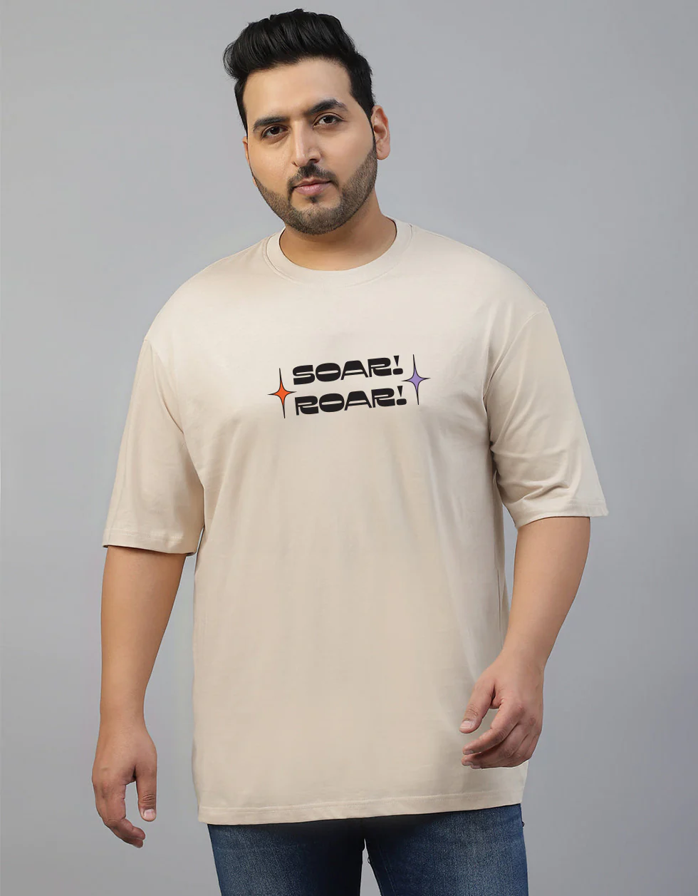 Sour Roar Graphic Printed Plus Size T-shirt - Image 3