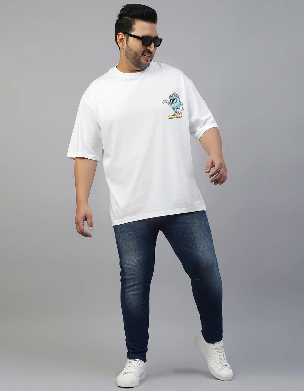 Stay Cool Graphic Printed Plus Size T-shirt - Image 5