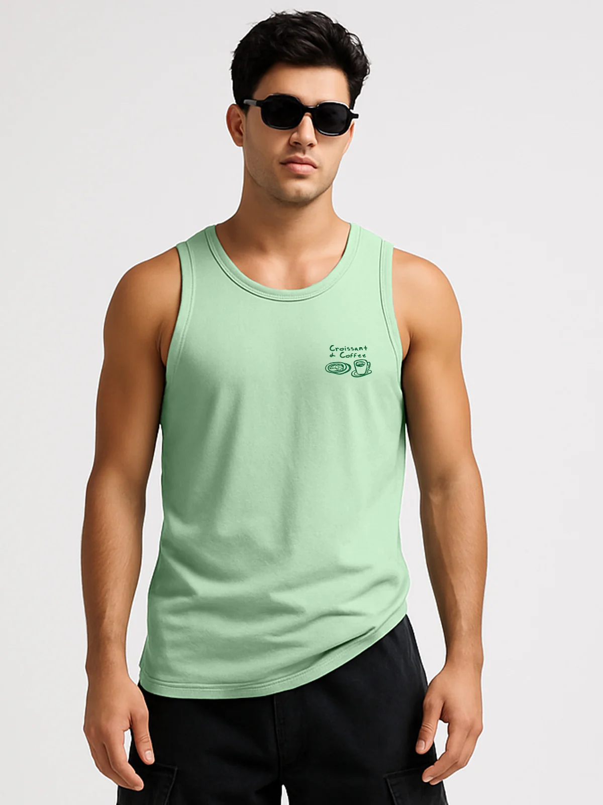 Street Cafe Fogg Green Regular Fit Printed Vest - Image 3