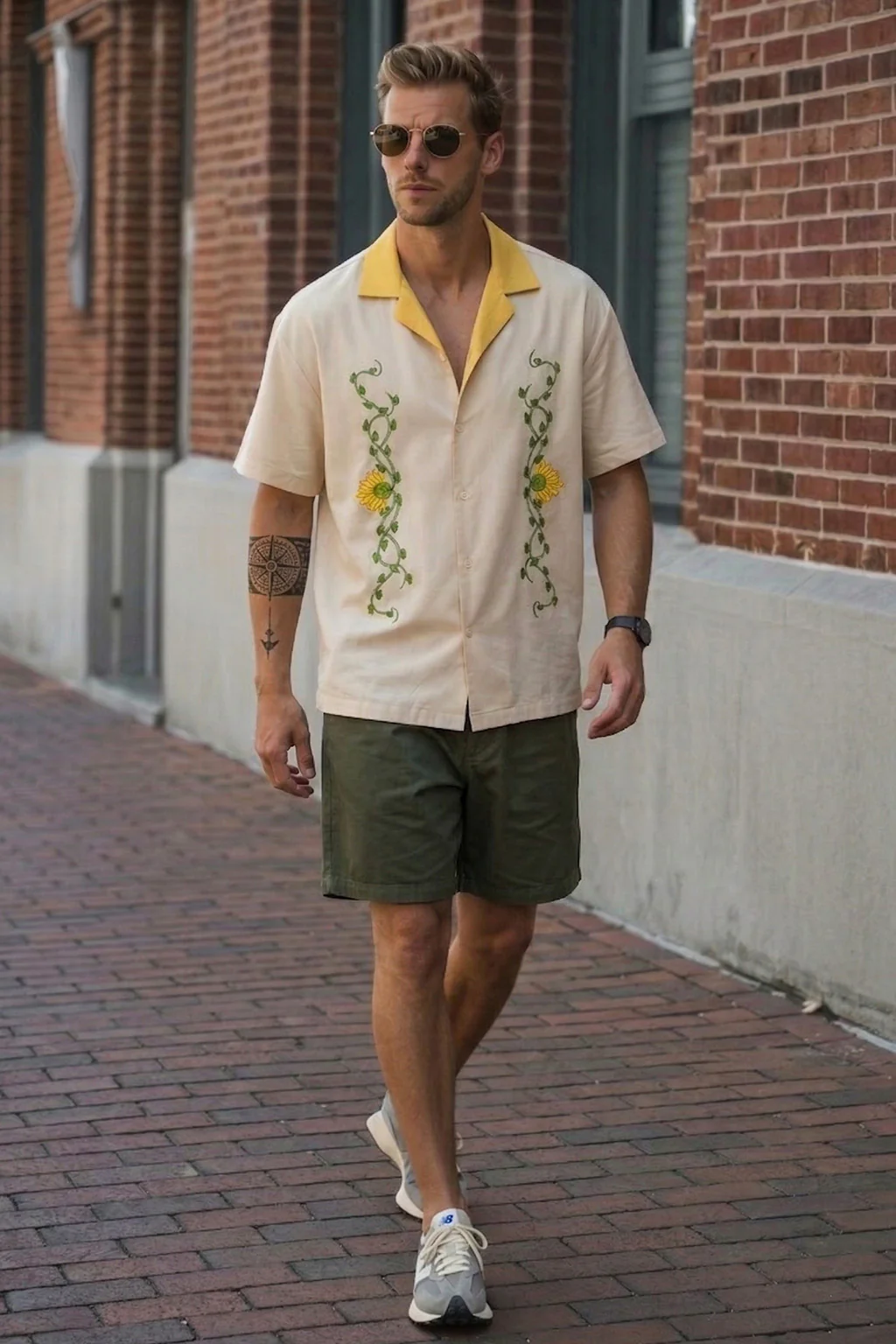 Sun Flower Swanwhite Oversized Embroidered Exclusive Shirt - Image 5