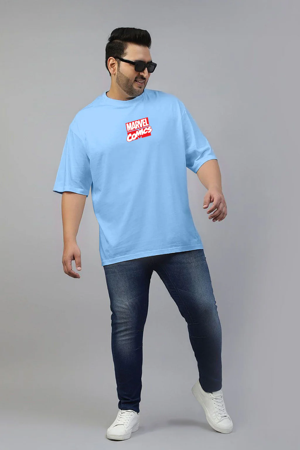 Super Heros Dutch Canal Graphic Printed Plus Size T-shirt - Image 5