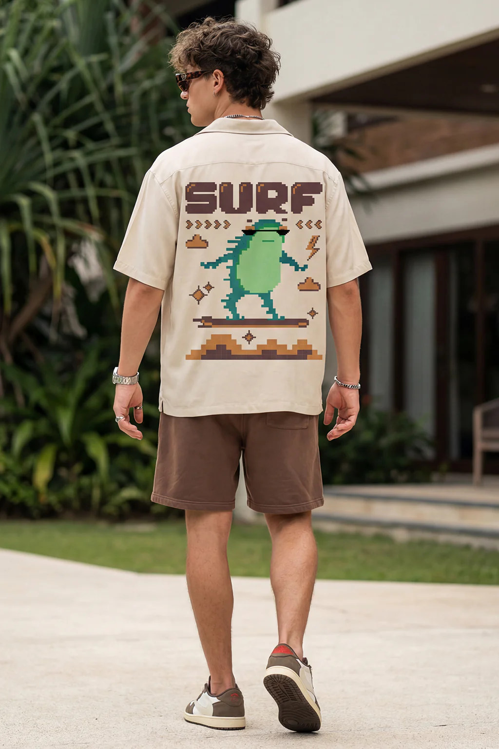 Surf Swanwhite Oversized Printed Exclusive Shirt - Image 5