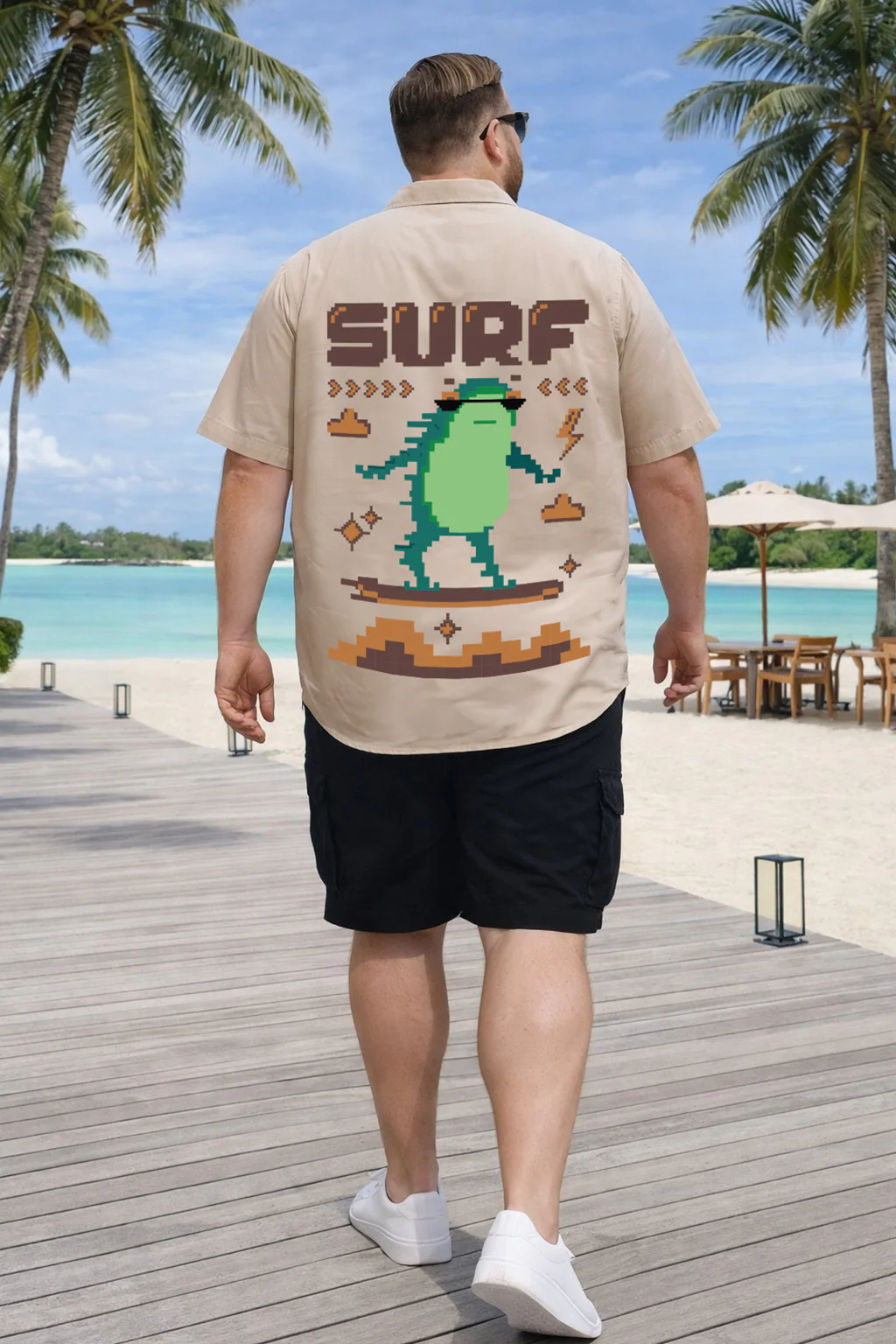 Surf Swanwhite Plus Size Printed Exclusive Shirt - Image 5