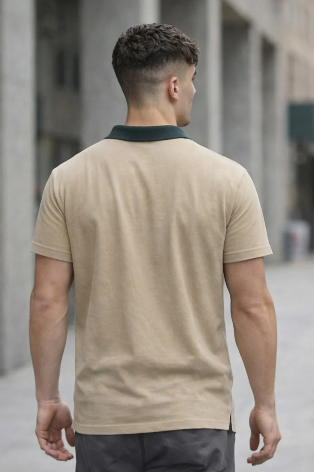 Swanwhite Contrast Collar Economic Regular Fit Pique Polo - Image 4