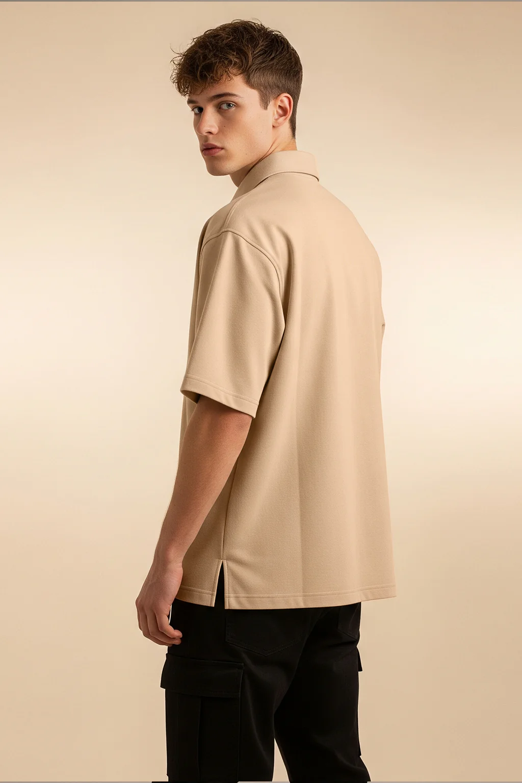Swanwhite Oversized Half Sleeve Dual Pocket Utility Exclusive Shirt - Image 3