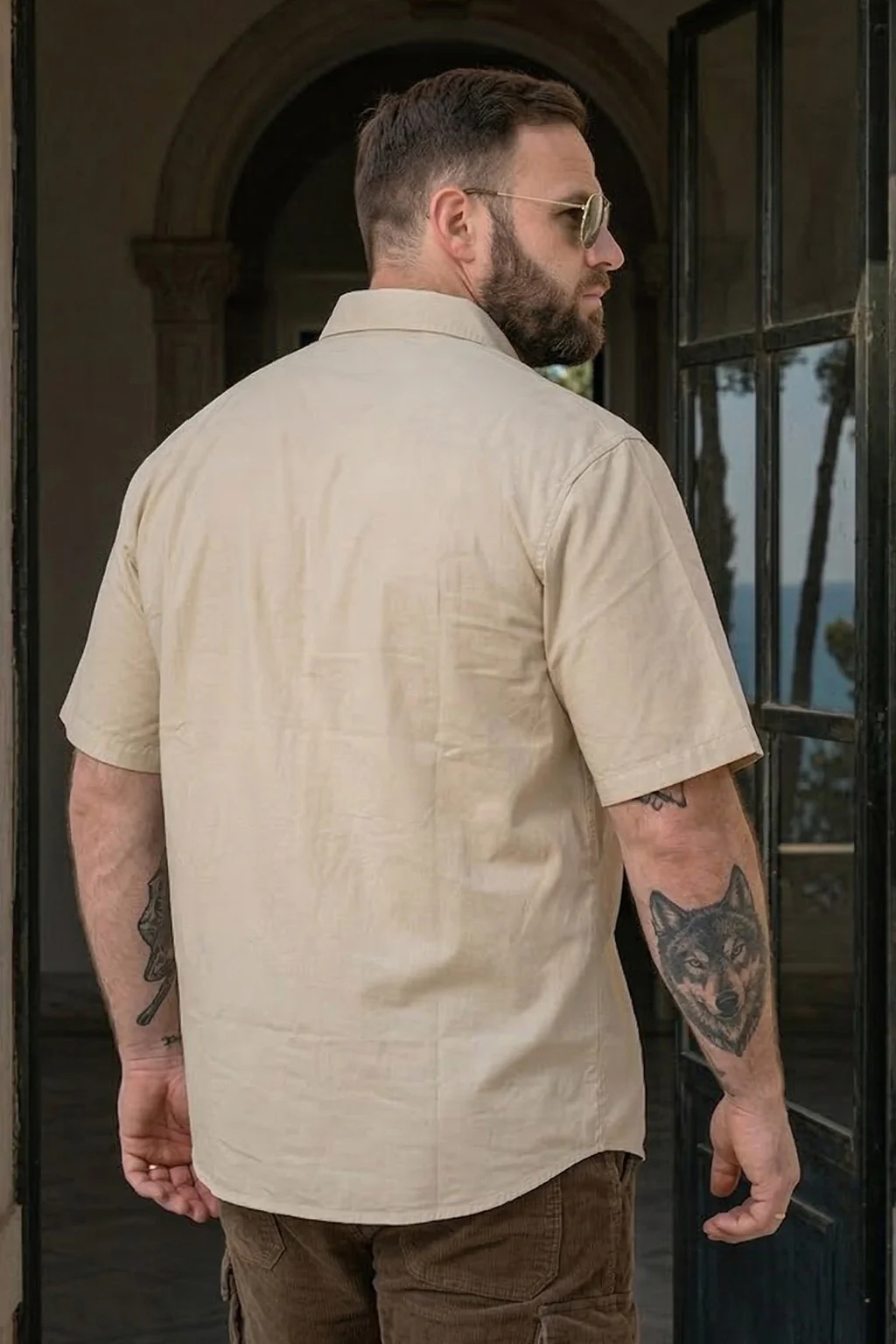 Swanwhite Plus Size Half Sleeve Dual Pocket Utility Exclusive Shirt - Image 4