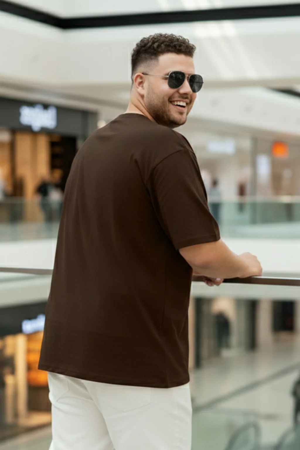Till Death Brown Graphic Printed Plus Size T-shirt - Image 3