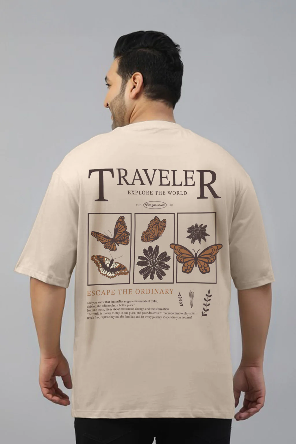 Traveler Swanwhite Graphic Printed Plus Size T-shirt - Image 2
