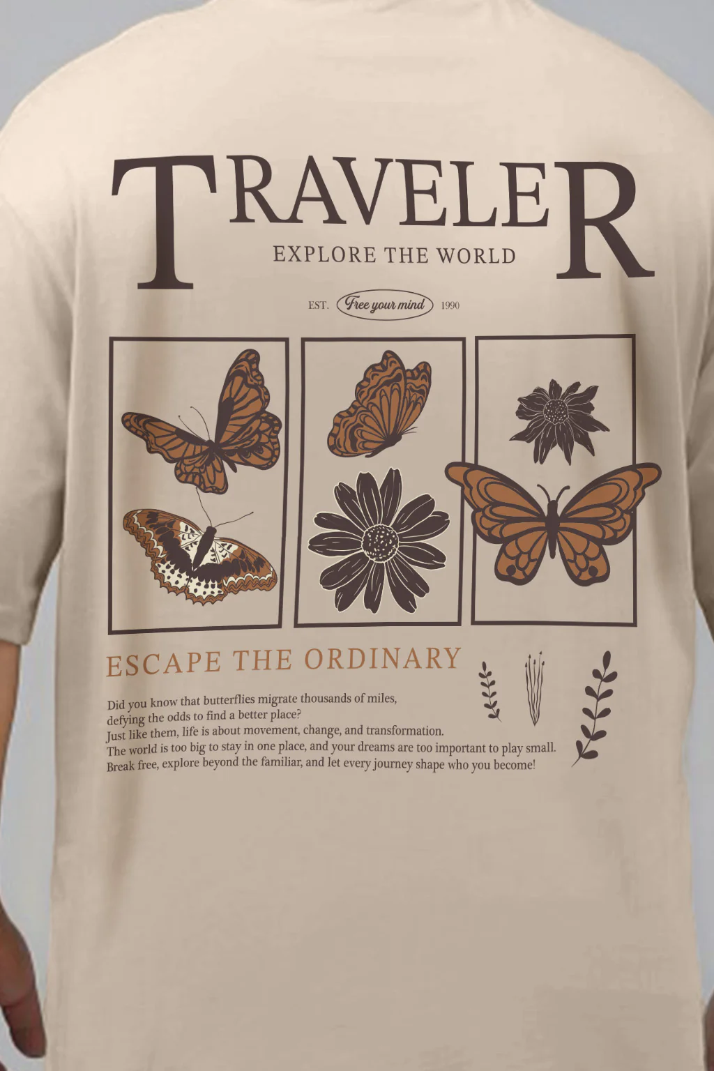 Traveler Swanwhite Graphic Printed Plus Size T-shirt - Image 4