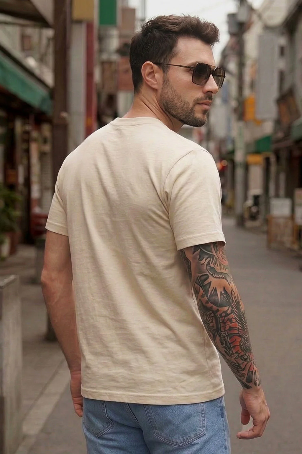 USA Swanwhite Regular Fit Printed T-shirt - Image 4