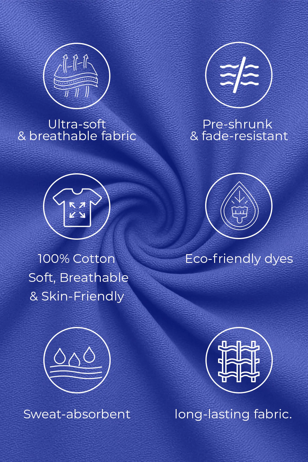 Veirdo Authentic Royal Blue Regular Fit Printed T-shirt - Image 6
