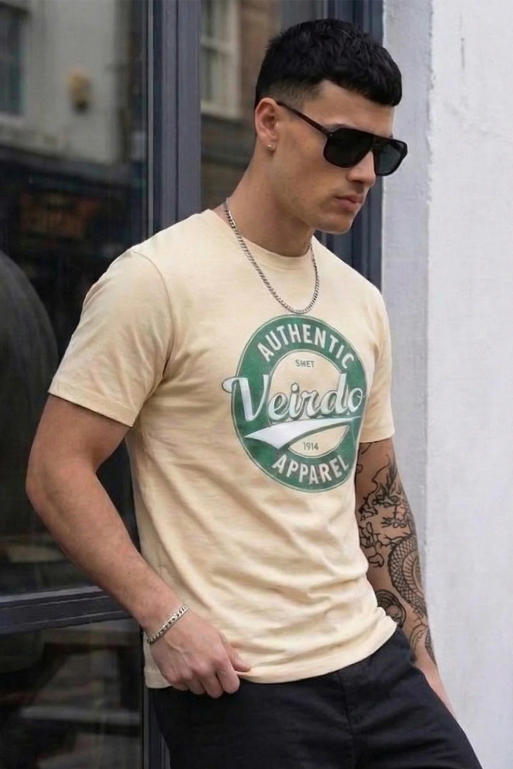 Veirdo Authentic Swanwhite Regular Fit Printed T-shirt - Image 3