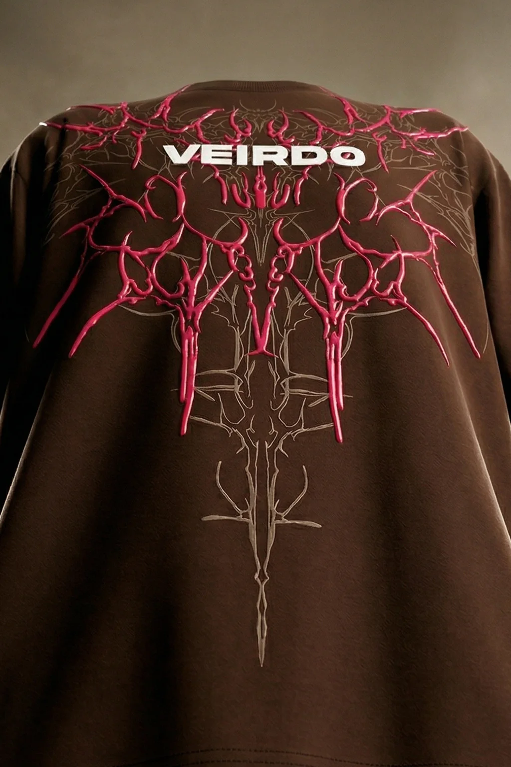 Veirdo Brown Silicon Printed Exclusive T-shirt Supreme Edition - Image 5