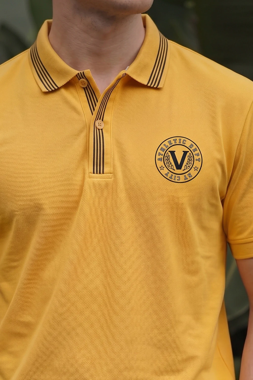 Veirdo City Yellow Regular Fit Pique Lycra Exclusive Polo T-Shirt - Image 2