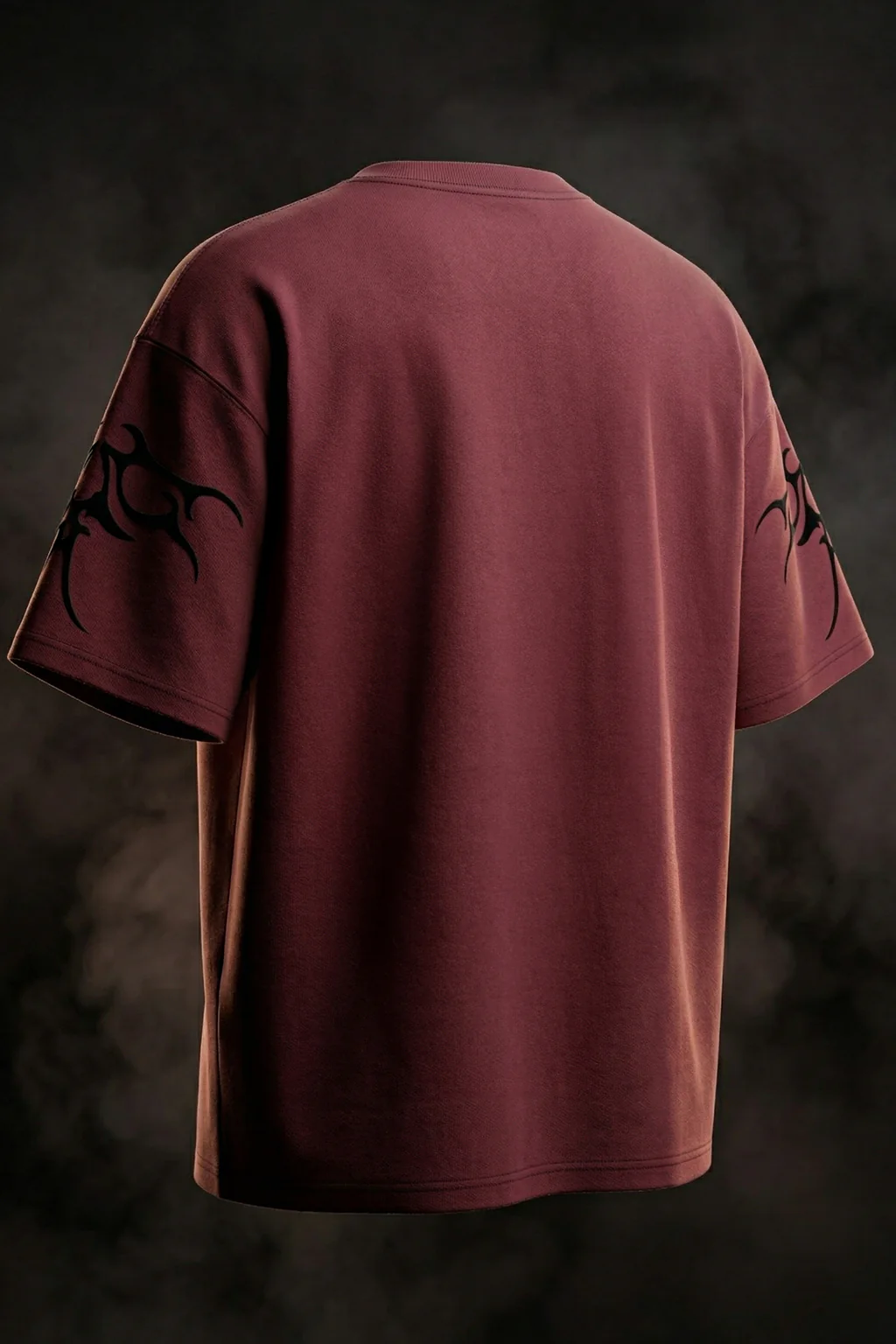 Veirdo Maroon Flock Printed Exclusive T-shirt Supreme Edition - Image 5