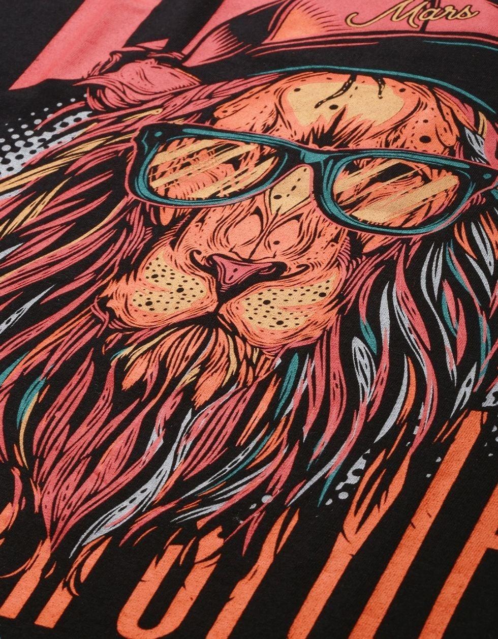 Black Lion King Gym Vest - Image 3