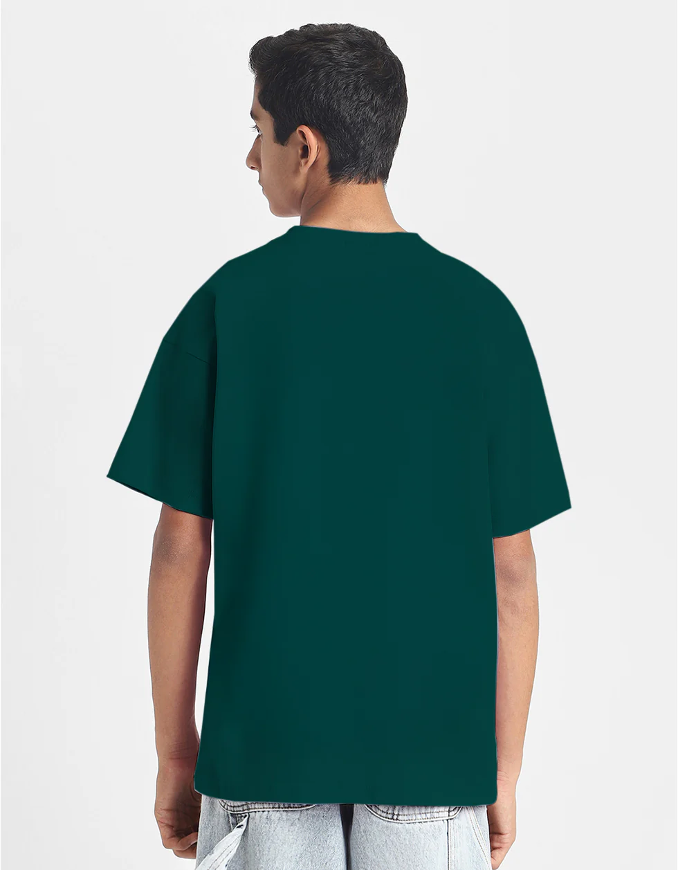 Veirdo Original Green Oversized Graphic Printed Boys T-shirt - Image 4