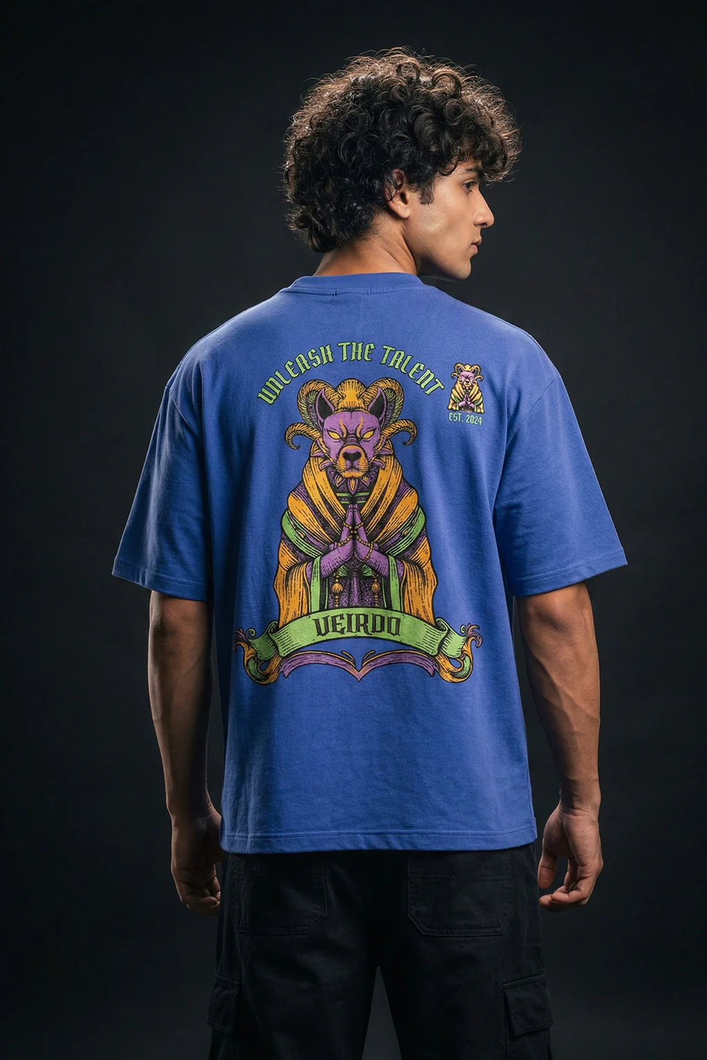 Veirdo Talent Blue Back Printed Exclusive T-shirt - Image 3