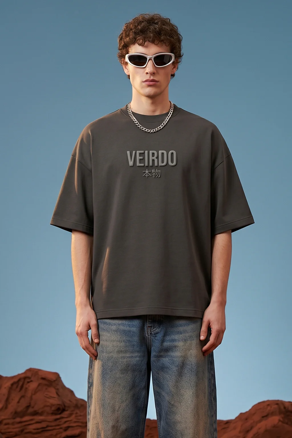 Veirdo Tiger Grey 3D Puff Print Exclusive T-shirt Supreme Edition - Image 4