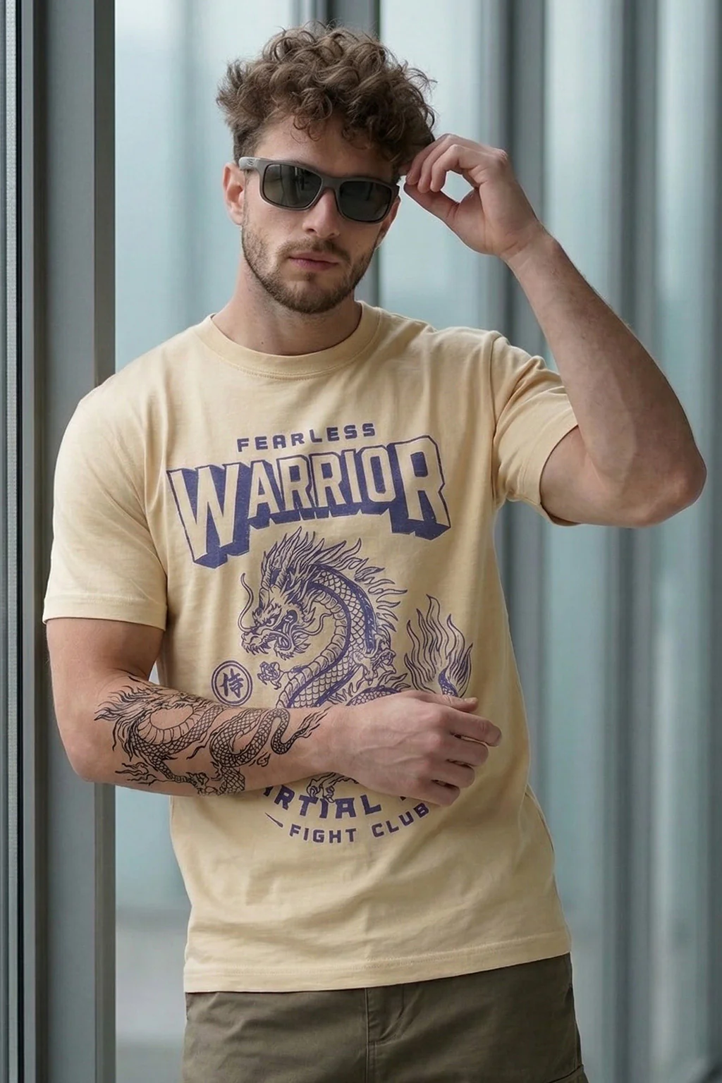 Warrior Swanwhite Regular Fit Printed T-shirt - Image 4