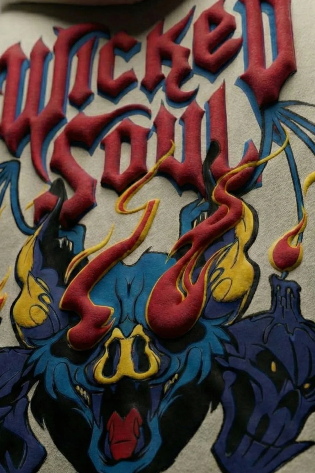 Wicked Soul Marshmallow Oversized Puff Printed Exclusive Hoodie - Image 3