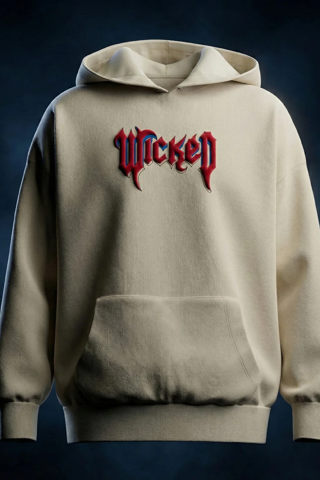 Wicked Soul Marshmallow Oversized Puff Printed Exclusive Hoodie - Image 4