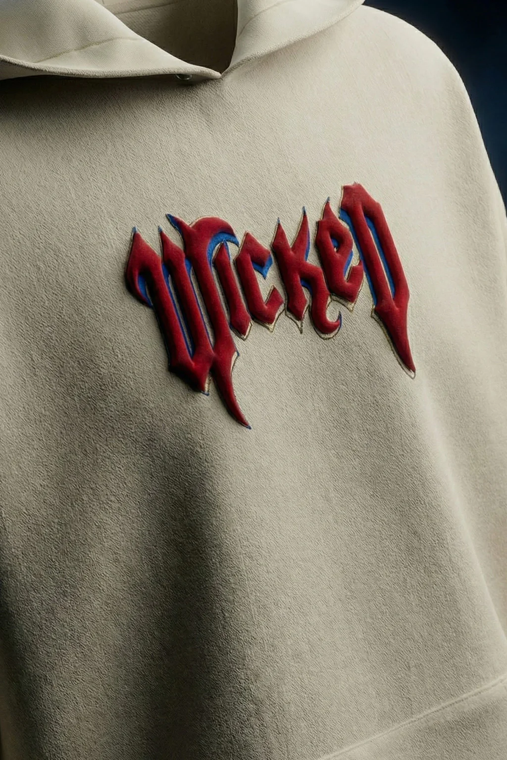 Wicked Soul Marshmallow Oversized Puff Printed Exclusive Hoodie - Image 5