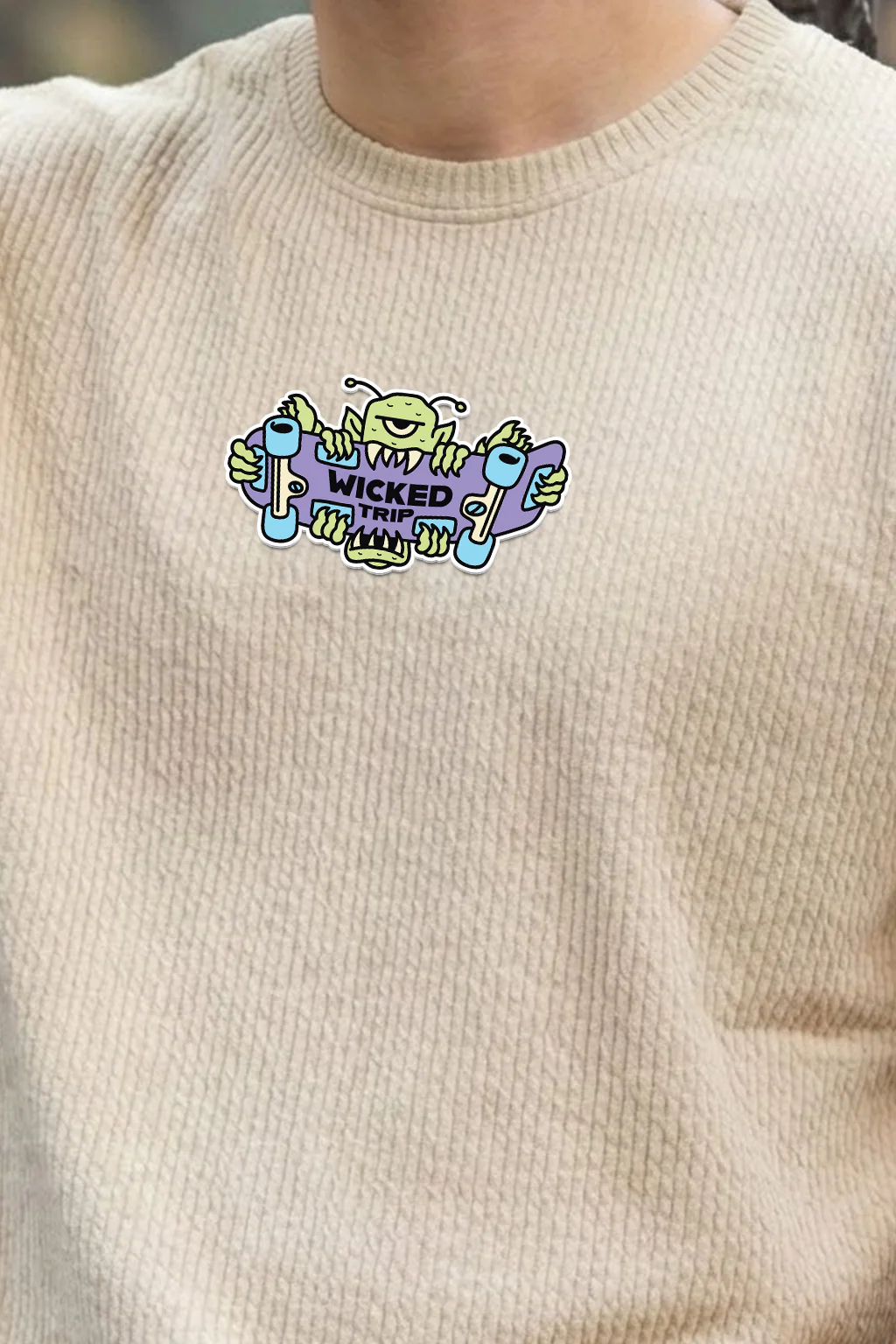 Wicked Trip Swanwhite Oversized Exclusive T-shirt - Image 2