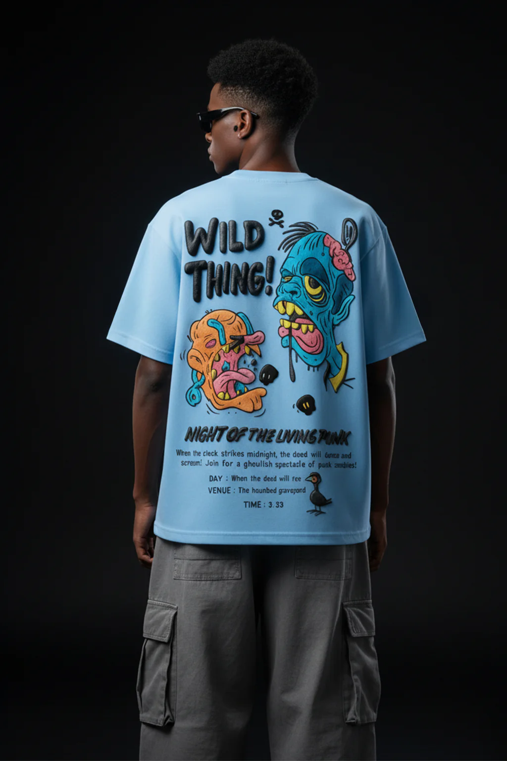 Wild Thing Dutch Canal Oversized Puff Printed Exclusive T-shirt - Image 3