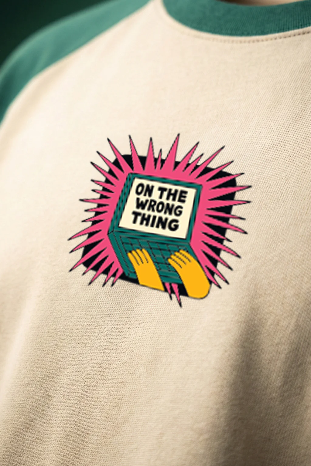 Wrong Thing Swanwhite Plus Size Printed Exclusive T-Shirt - Image 6