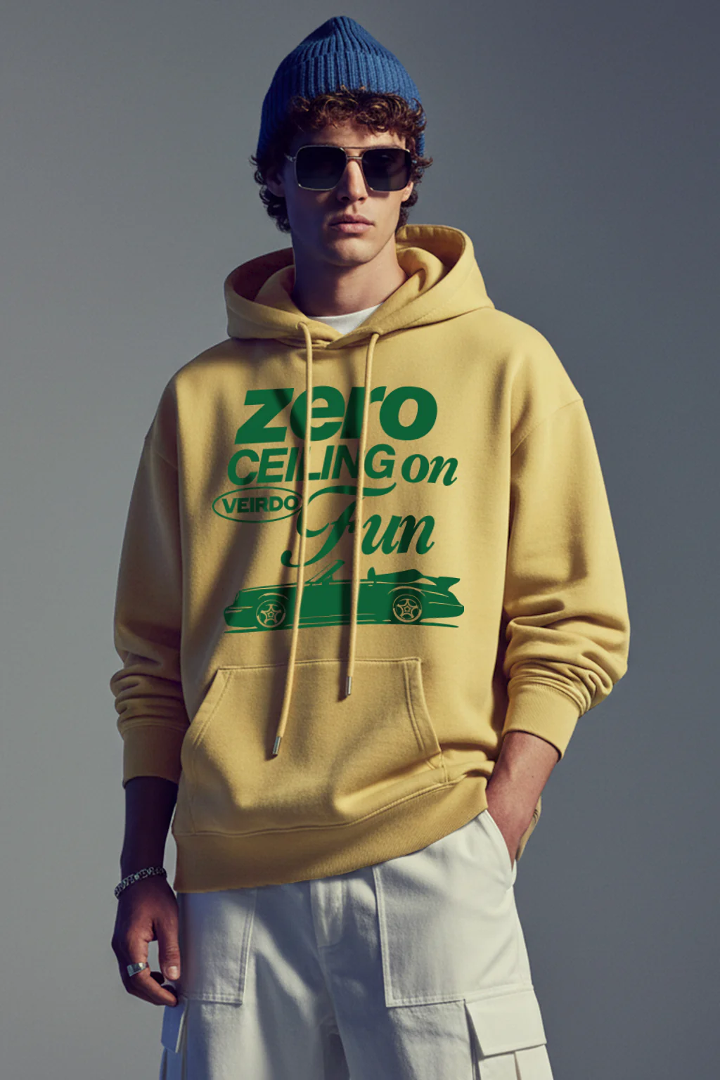 Zero Fun Soyabean Oversized Printed Hoodie - Image 2