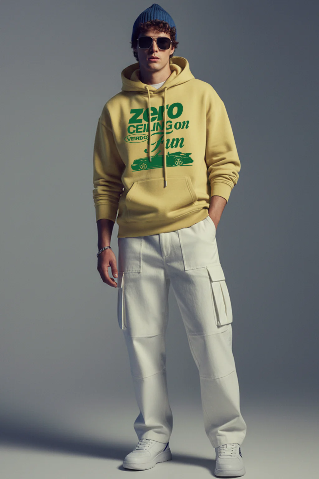 Zero Fun Soyabean Oversized Printed Hoodie - Image 4